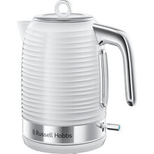 24360 Inspire Electric Kettle 3000 W Fast Boil 17 Litre White with Chrome Accents