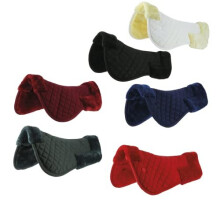 Horse Riding Faux Sheepskin Quilted Support Padded Soft Back Pad