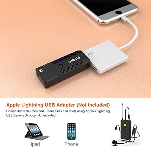 FIFINE Wireless Microphones for Computer USB Wireless Microphone System for PC and MacHeadset UHF Wireless System with USB ReceiverTransmitterHeadset and 2