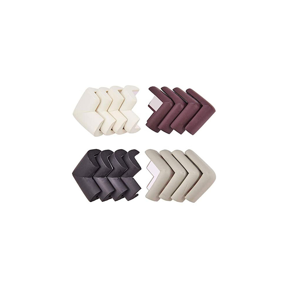 16pcs Mixed Color Safety Corner CushionSuper Soft Baby Proofing Corner Protector with Adhesive