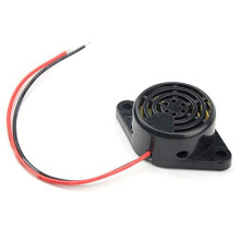 5 PCS DC 324V Electronic Buzzer Alarm Sounder Continuous Beep and 5 PCS 9V Battery Clip Connector Kit