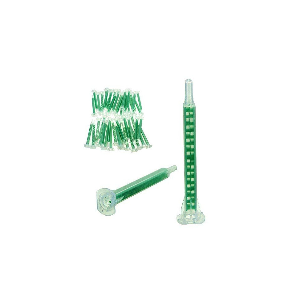Werse 50Pcs F616 Green Ab Glue Mixing Tube Static Mouth Section 16 Nozzles 8720707921645