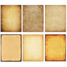 60 Sheets Vintage Writing Paper 120GSM Double Side Printer Paper 6 Assorted Antique Pattern Classic Retro Style Parchment Design Printer Friendly US
