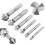 6Pcs Countersink Drill Bit 3 Edge 90 Degrees Chamfer End Mill Cutter Chamfering HSS Countersink Drill Bit 2