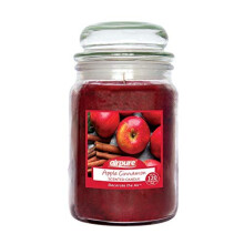 Large Candle Scented Apple Cinnamon Fragrance 18oz Jar 120 Hour Ornamental Candles Fill The Room with a Warm and Homey Fragrance for The Bedroom