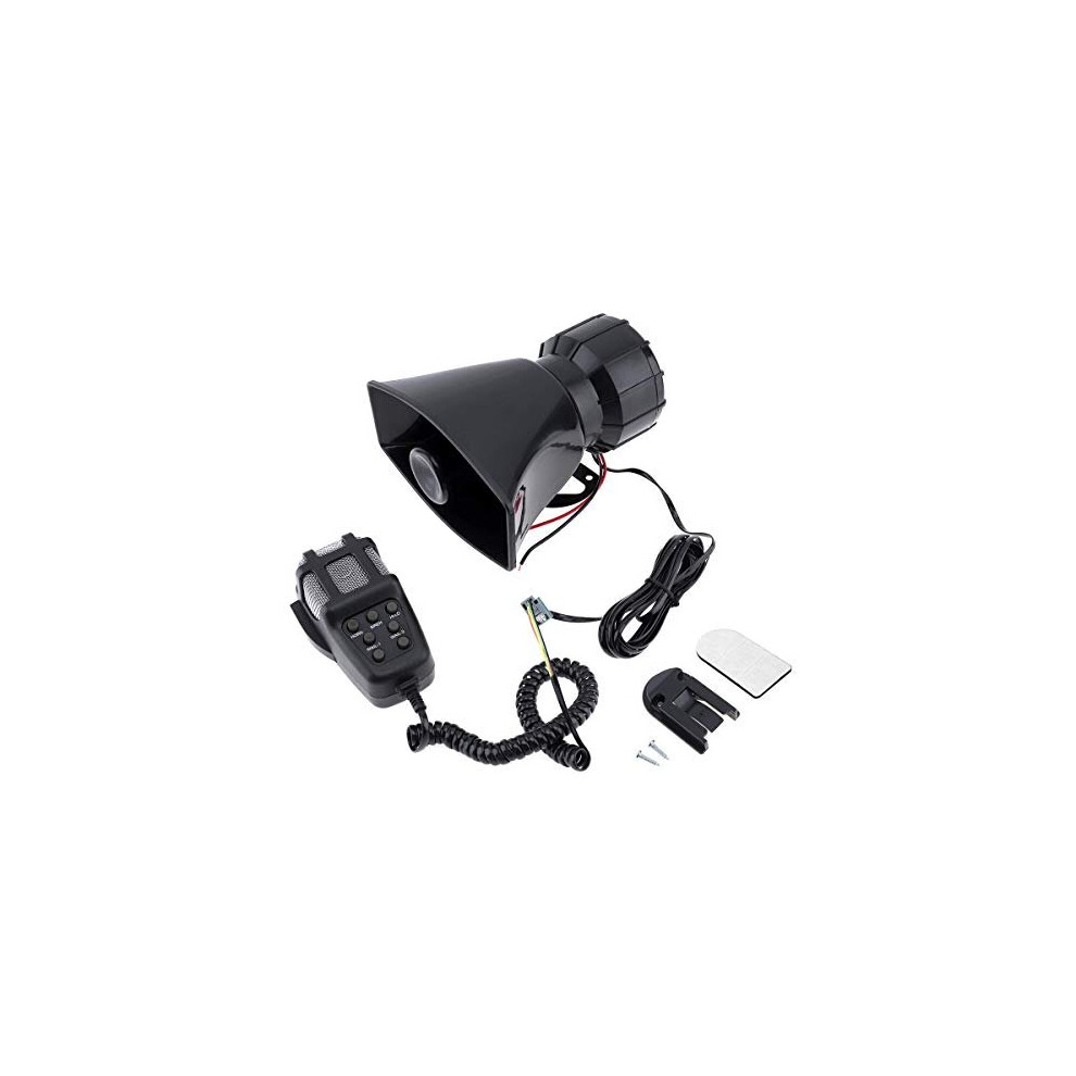 100W 12V 7 Sound Car Electronic Warning Siren Motorcycle Alarm Firemen Ambulance Loudspeaker With Mic 4895192430355