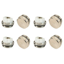 x4 Air Bleeder Blank Cap Set Manual Radiator AIR Vent Bleed Plug Valve Kit 12 BSP