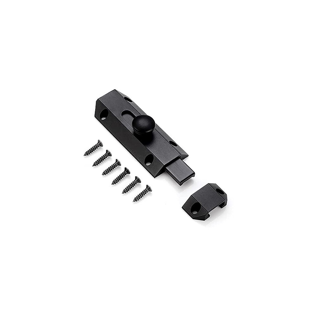 1Pc Thick Pure Brass Slide Barrel Door Bolt Heavy Duty Gate Security Lock Latch Black 6937439841772