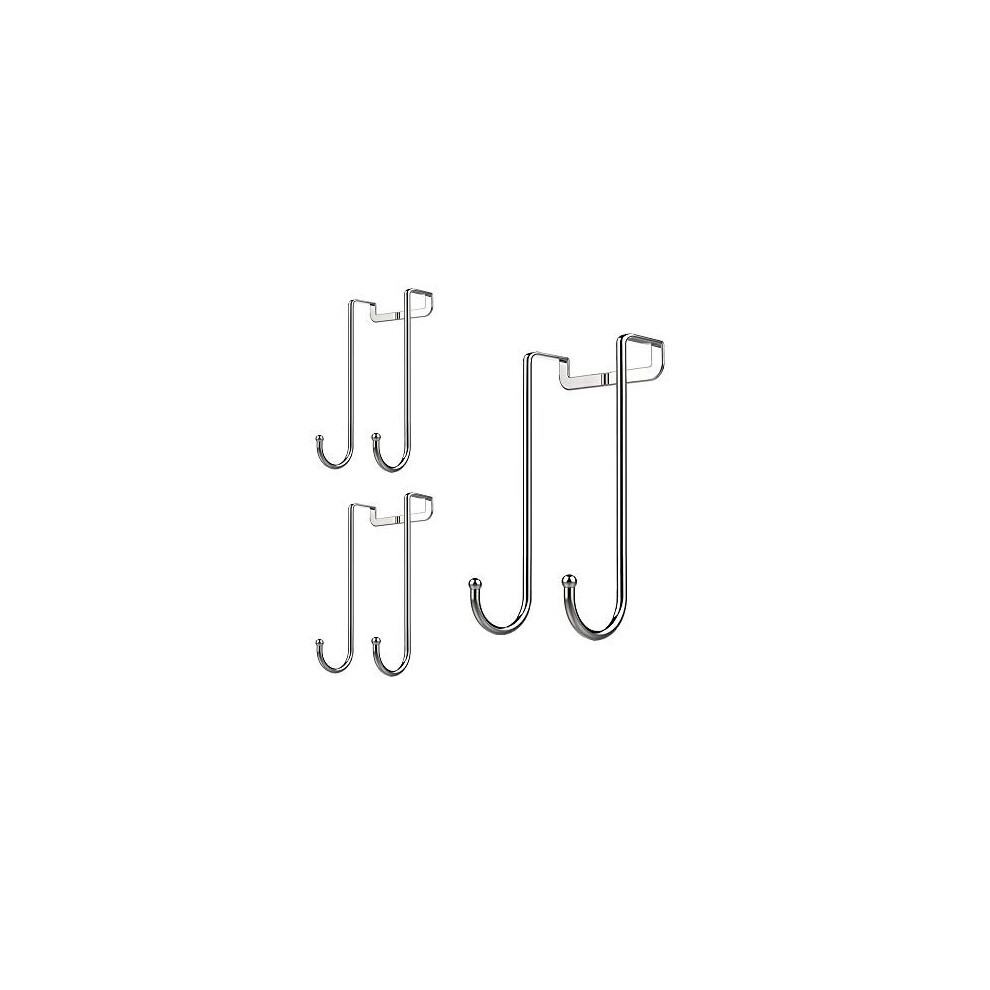 Crochet de porte robuste Dalanpa 1kuan - Crochet simple pouvant supporter jusqu'    50 lb pour cuisine, salle de bain, chambre et bureau - Lot de 3