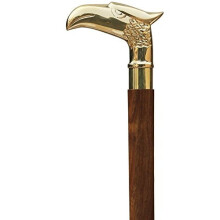 agle Walking Stick Rare Eagle Head Wooden Cane Walking Stick for Men and Women Canes and 3 Fold Walking Sticks with Metal Brass Handle