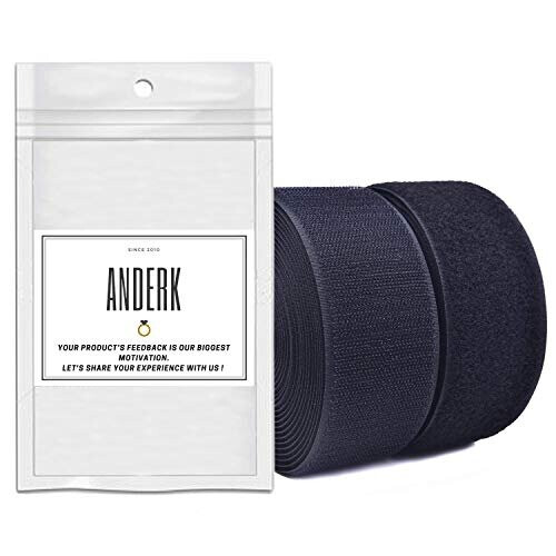 5CM x 6M Versatile Hook and Loop Tape with No Adhesive Sew on Fabric Fastener 1