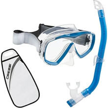 Crg1BCressi Unisex Child CSet Estrella Vip Jr Junior SnorkelingDiving Combo Set TransparentBlue Uni