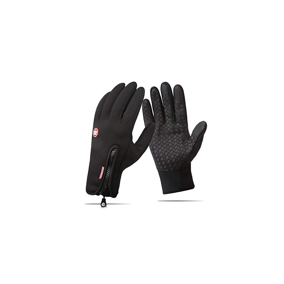 Touchsceen Fleece Insulated Gloves Thermal Windproof Snowproof Warm Gloves Winter Sports Ski Snowboard Riding Motocycling Bike Mittens Hiking Camping