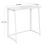 Dripex Compact Folding Desk No Assembly Required Computer Desk Folding Hobby Craft Table White Desk 3