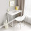 Dripex Compact Folding Desk No Assembly Required Computer Desk Folding Hobby Craft Table White Desk 5