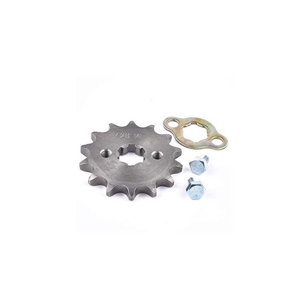 428 14T 17Mm Front Engine Sprocket Replacement For 50Cc 70Cc 110Cc 125Cc 140Cc 160Cc Atv Dirt Bike Quad Taotao Roketa Sunl 720643029434