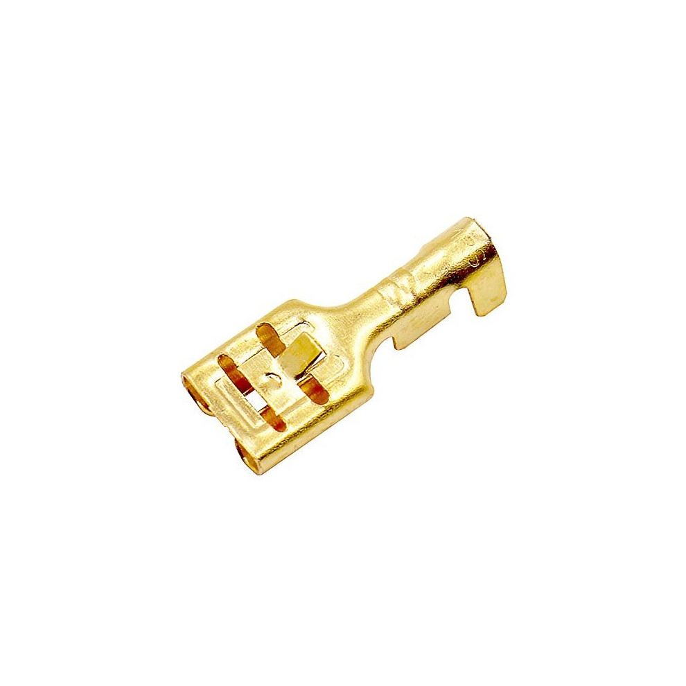 Female Spade Quick Splice Crimp Terminals 63Mm Crimp Connector Non Insulated 100 Pcs 670534182321