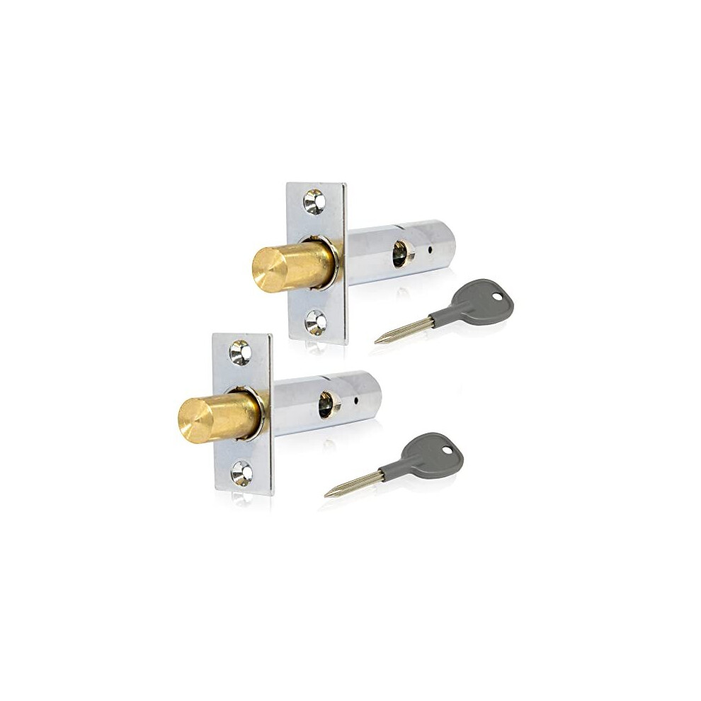 Xfort 2 Pack Mortice Door Bolts With 2 Star Keys Door Security Rack Bolt Providing Enhanced Protection For Doors And Windows At Home And In The 5060568900872