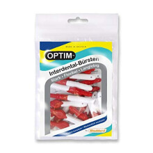 OPTIM Interdental Brushes Pack of 16 Red 05 mm Size 2