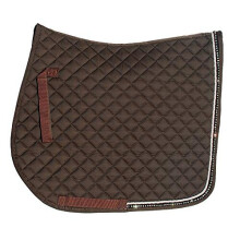 0 Rhinegold Elite Diamante Trim Clothcobbrown Saddle Cloth Brown Cob UK