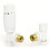 Cascade Angled Modern TRV Thermostatic Radiator Valve Pair White 1