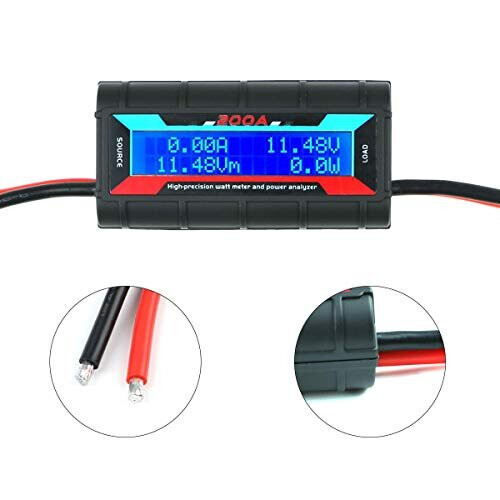 Serplex® 200A High Precision Watt Meter Analyzer Battery Consumption