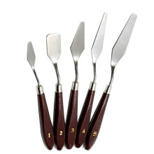 5 Pieces Painting Mixing ScraperStainless Steel Artist Oil Painting Palette Knife Spatula Paint Art