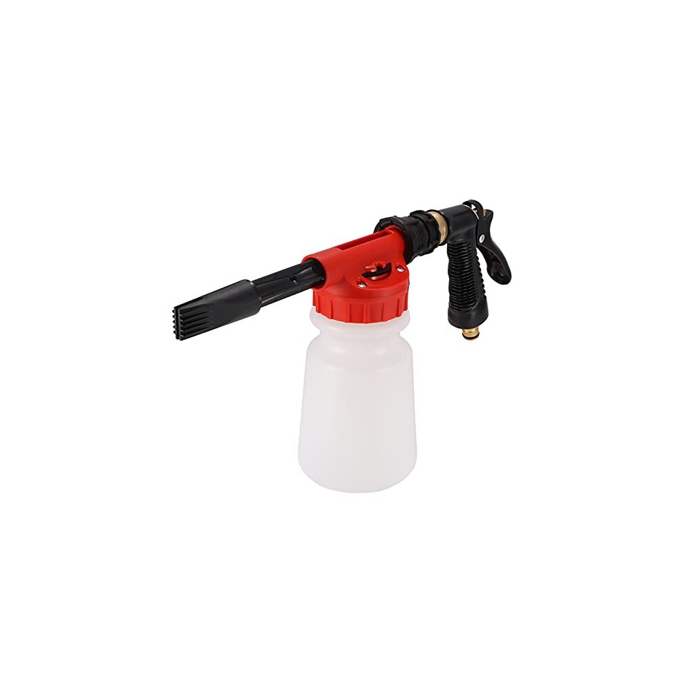Car Wash Foam Gun Adjustable Hose Wash Sprayer Car Cleaning Foam Gun Car Water Soap Shampoo Sprayer For Van Motorcycle Vehicle 900Ml Foam Cannon 761276088917