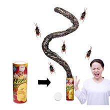 Potato Chip Can Snake Prank Toy - Jumping Spring Snake Pop-Out for April Fools Day, Halloween and Party Props