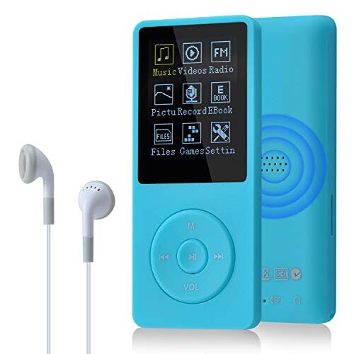 MP3 Player With 16GB SD Card - Music Player With Speaker, FM Radio, Voice Recorder & Video Playback