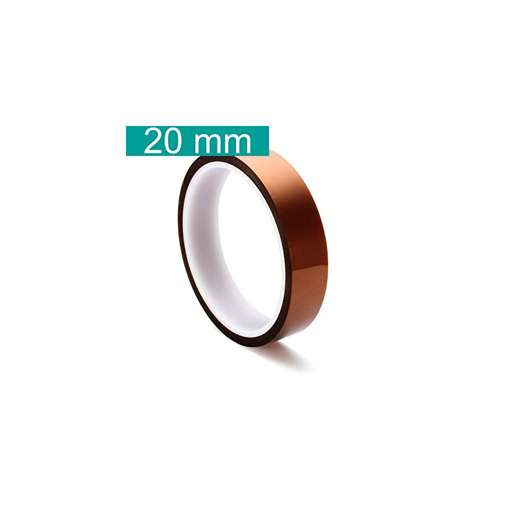 5 Size 5Mm 10Mm 20Mm 30Mm 50Mm 30M100ft Bga High Temperature Film Heat Resistant Polyimide Kapton Tape Gold Resisting Sticky 735317718620