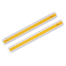 Verulam 30cm 12 inch Flat Oval Metric Scale Ruler RIBA Approved No 3 Scales 11 1100 15 150120 1200 11250 12500