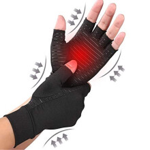 Arthritis Compression Gloves Best Copper Arthritis Gloves for Women and Men 88 Copper Fiber Fingerless Compression Gloves Help Arthritis Symptoms