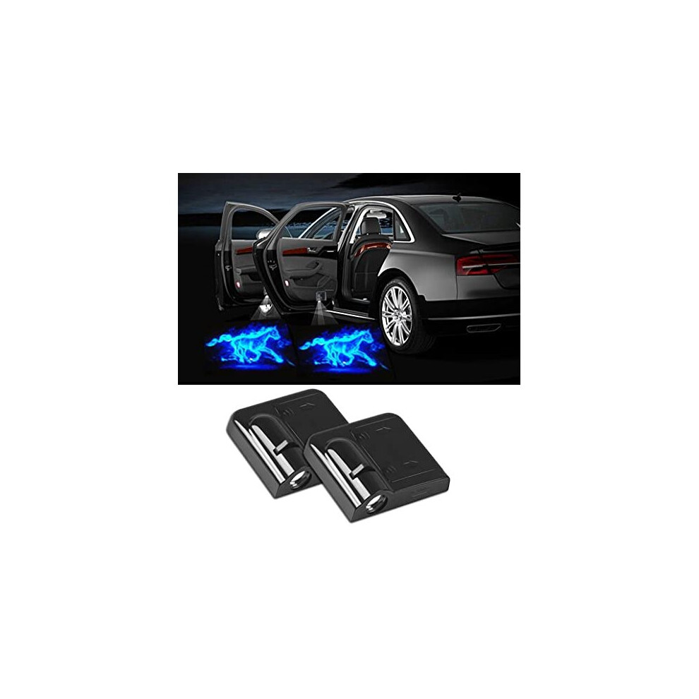 2X Wireless Projector Car Door Step Courtesy Welcome Lights Puddle Ghost Shadow Led Lights Horse 8011726864755