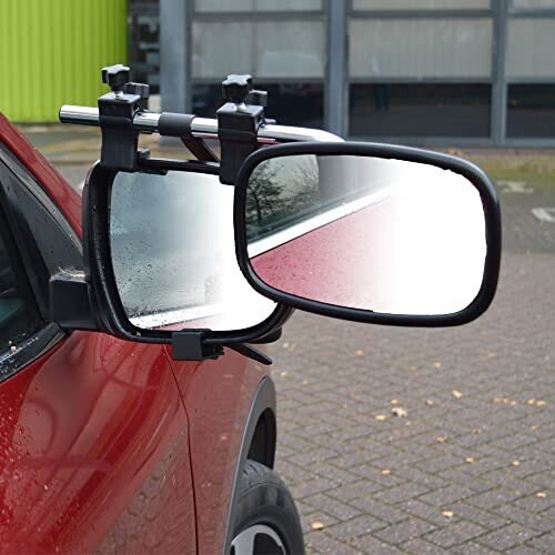 MP8329 pair of convex trailer mirrors Black 2