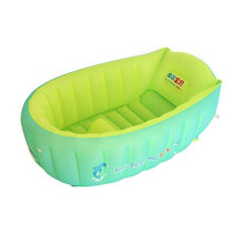 Inflatable Baby BathtubInfant Shower Tub AntiSlip Shower BasinToddler Bathing Seat Mini Swimming Pool Foldable Travel Bath Tub Shower Basin with Soft