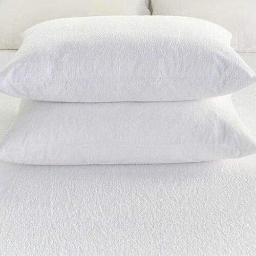 Terry Waterproof Pillow Protector Pack of 2 Soft and Comfortable Pillowcase Protectors AntAllergy and Breathable Pillow Cover 2 x Terry Flap
