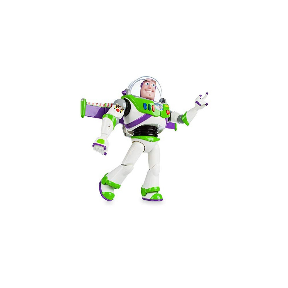 Store Official Buzz Lightyear Interactive Talking Action Figure from Toy Story 30cm11 Features 10 English Phrases Interacts with Other Figures and