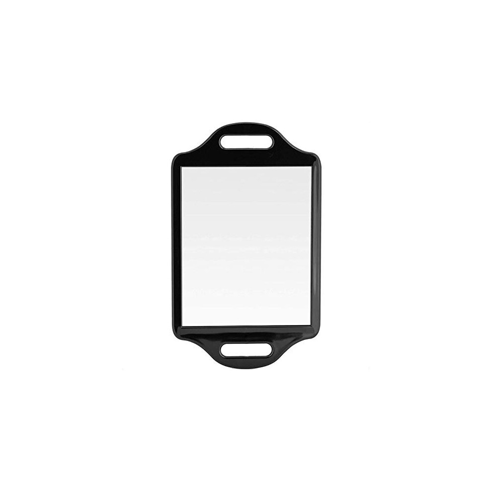 Mirrorvana Xlarge Barber Handheld Mirror With Twin Comfy Handles Big Long Back Of Head Self Cut Mirror For Mens Haircut Beauty Salon And Professional