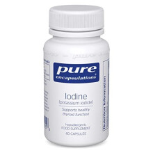 Iodine Potassium Iodide 225 UG Hypoallergenic Supplement Supports Metabolism Healthy Skin and Thyroid Function 60 Vegetarian Capsules