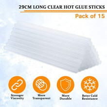 Made in The UK Extra Long Glue Sticks for Glue Gun 29cm Long high Quality Clear hot Glue Sticks 12mm x 290mm hot melt Glue Sticks 15