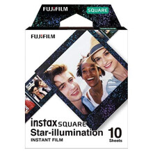 SQUARE instant film STAR ILLUMINATION border 10 shot pack suitbale for all instax SQUARE cameras and printers