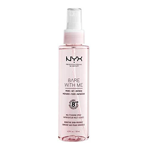 NYX Professional Makeup Bare with Me Prime Set Refresh Multitasking Spray Spray on Makeup Primer Foundation Setting Spray and Refreshing Spray 130 ml