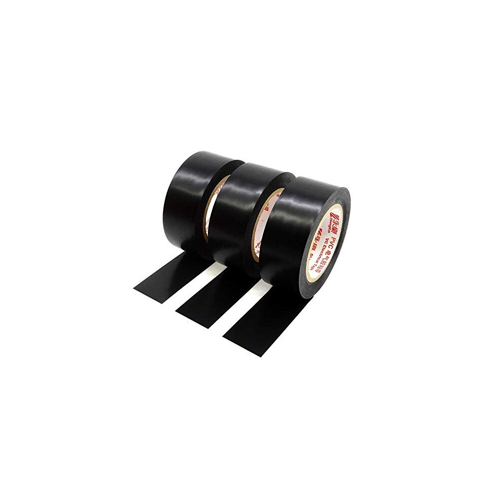 Insulation Tape Pvc Electrical 25Mm15m Black X 3 Adhesive Gaffer Tape 745695675002