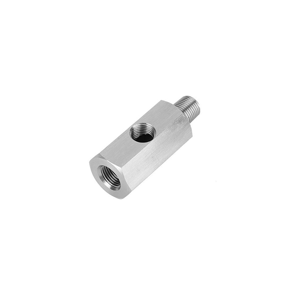 Oil Pressure Sensor Adapter Stainless Steel M1015 Oil Pressure Sensor Tee To Npt Adapter Turbo Supply 715990091388