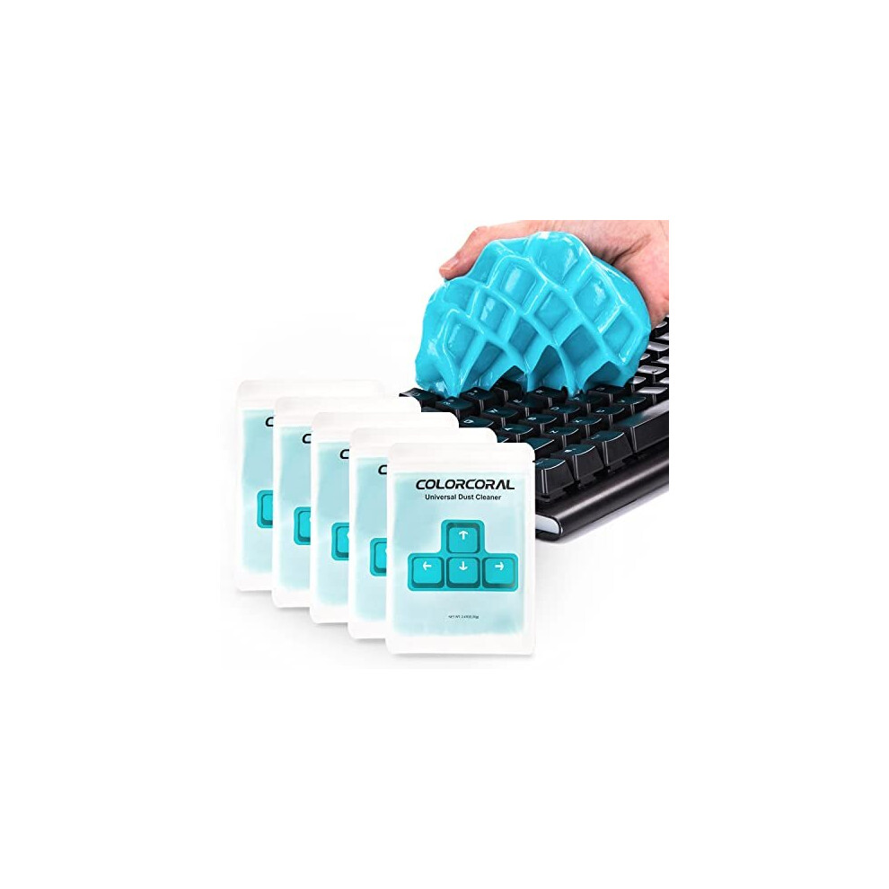 Keyboard Cleaner Cleaning Gel Car Laptop Cleaner Keyboard Cleaning Dust Cleaner for Clean Keyboard PC Tablet Computer Car Air VentsBlue 5Pack