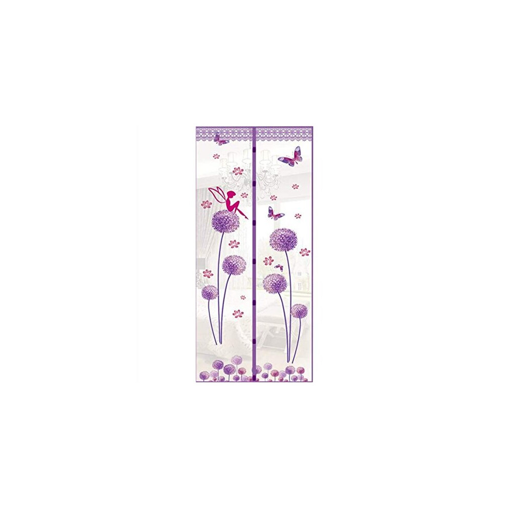 Magnetic Door Magnetic Insect Door Screen Door High Density Curtain Fly Bug Mosquito Mesh Curtain Size90 210Cm Color5 Purple 704755996648