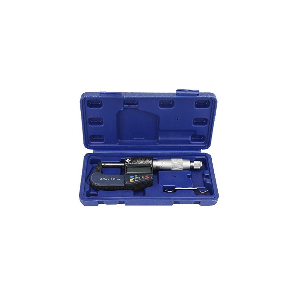 Electronic Digital Outside Micrometer 025Mm High Precision Micro Caliper Length Measuring Tool Micrometers With Lcd Display And Wrench 765613917885