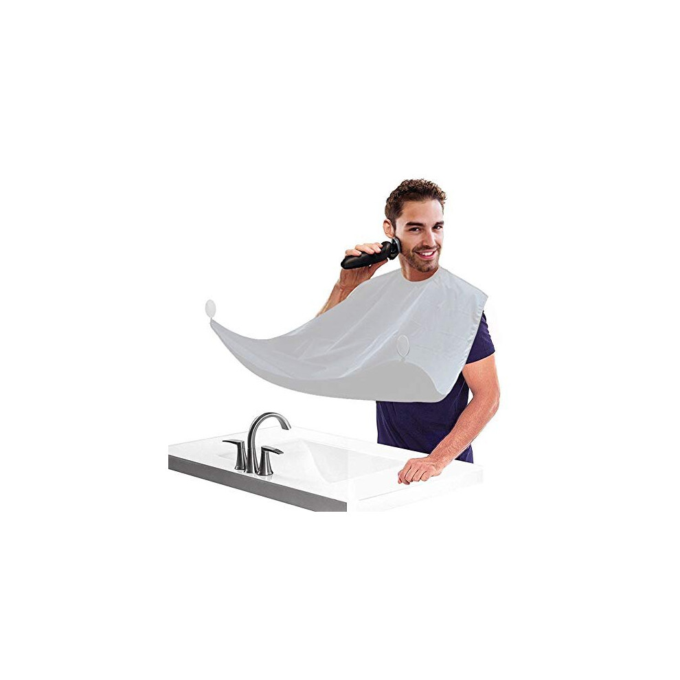 Qpenguinbabies Beard Bib Apron Beard Catcher With Suction Cups Best Gifts For Him Men Dad Father Husband Beard Trimmer Catcher Mens Birthday Gift
