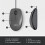 Logitech M100 Wired USB Mouse 3Buttons1000 DPI Optical Tracking Ambidextrous Compatible with PC Mac Laptop Grey 6